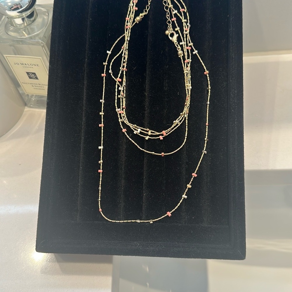Gold and Red Necklace